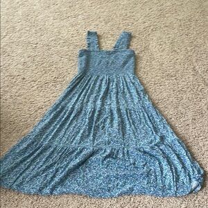 Blue Floral Maxi Dress